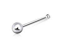 2.5mm Ball Shaped Silver Bone Nose Stud NSKD-63